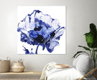 Indigo Flower I by Valeria Mravyan on GIANT ART - white floral