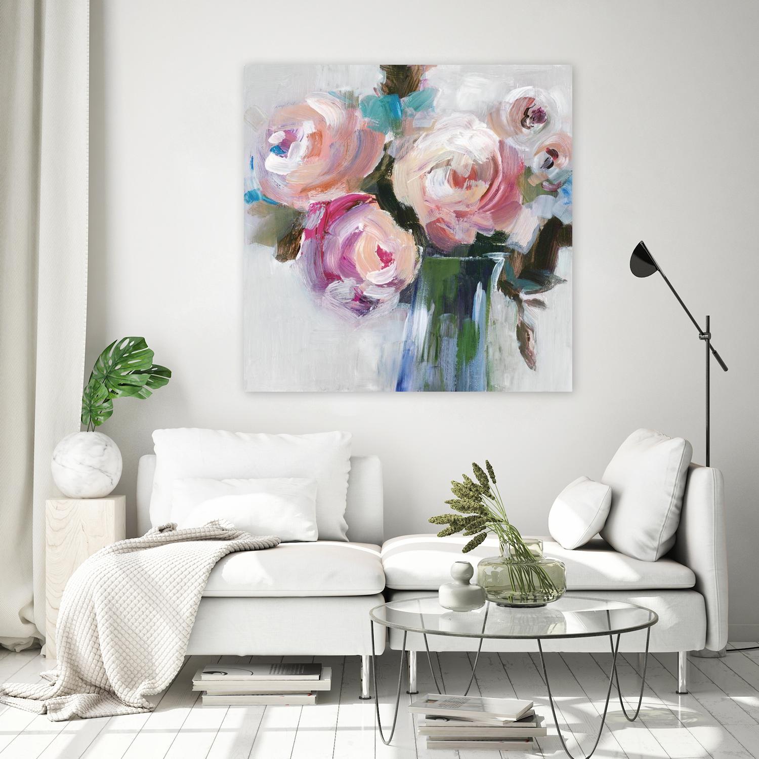 Bouquet II by Valeria Mravyan on GIANT ART - pink floral
