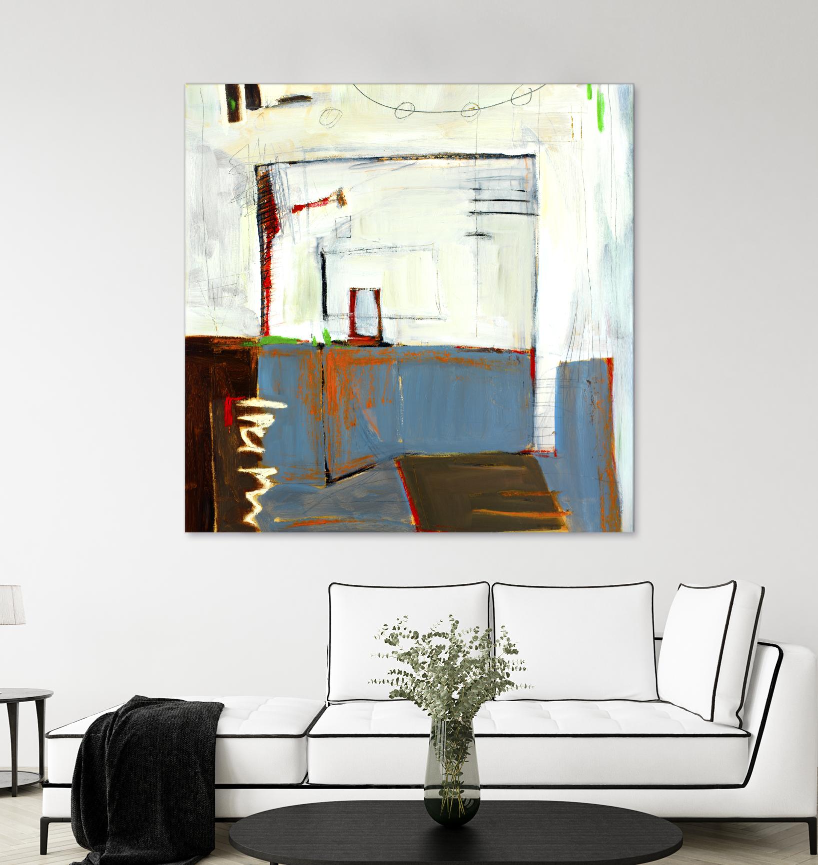 Small Red Door by Mark Pulliam on GIANT ART - blue abstract