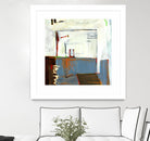 Small Red Door by Mark Pulliam on GIANT ART - blue abstract