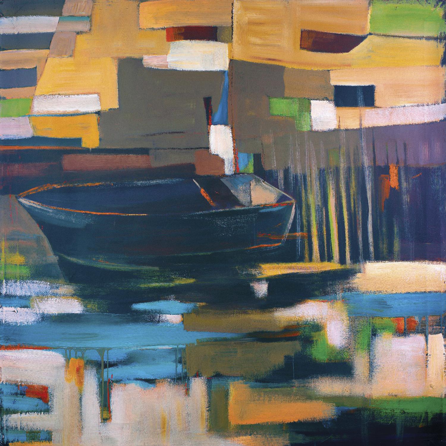 Boat by Mark Pulliam on GIANT ART - orange abstract