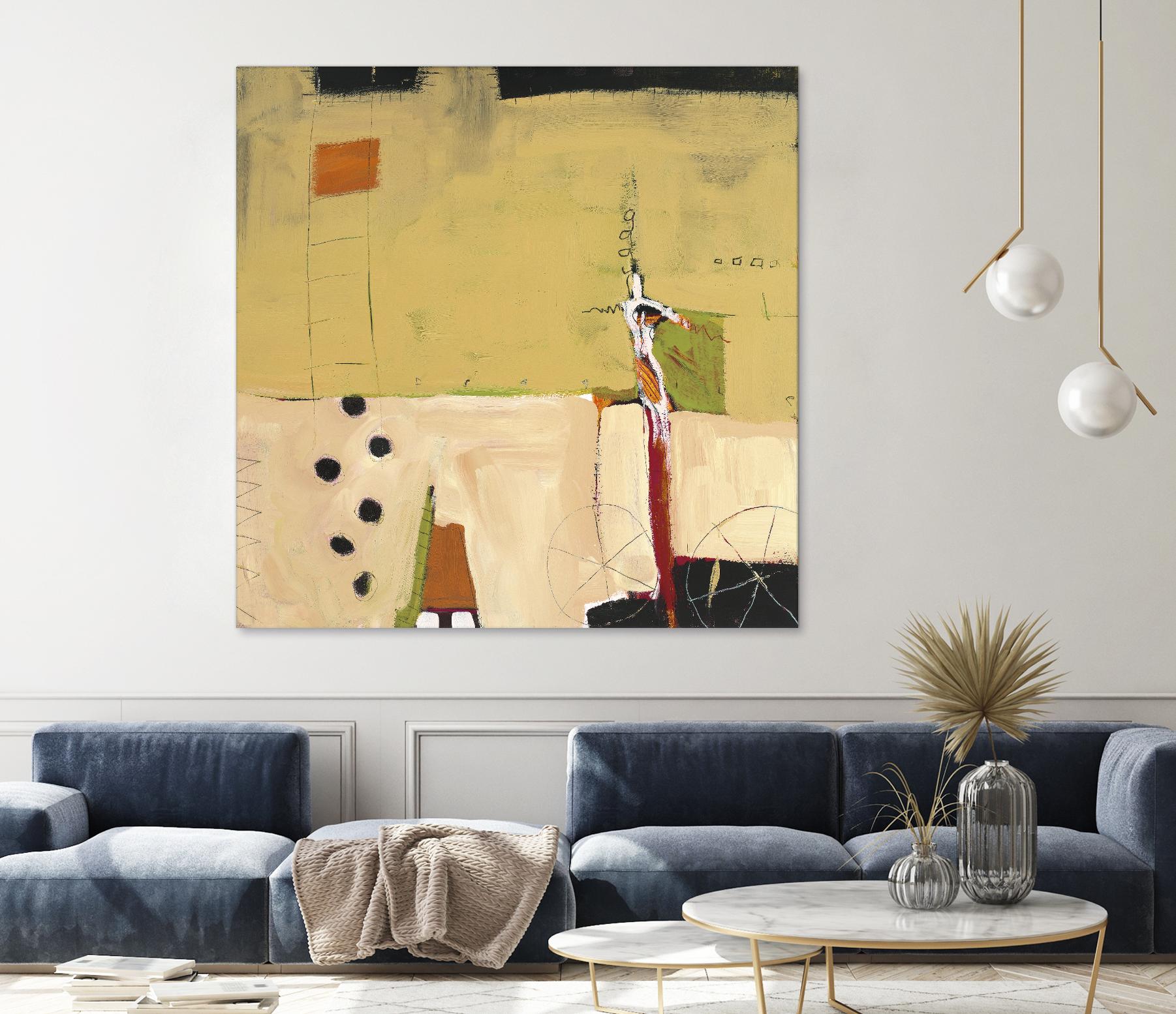 Le Circ II by Mark Pulliam on GIANT ART - yellow abstract