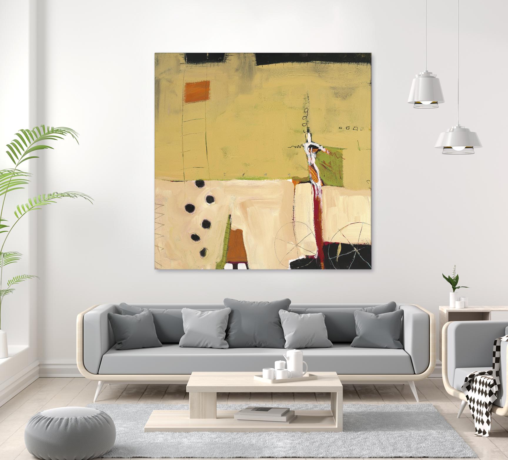 Le Circ II by Mark Pulliam on GIANT ART - yellow abstract