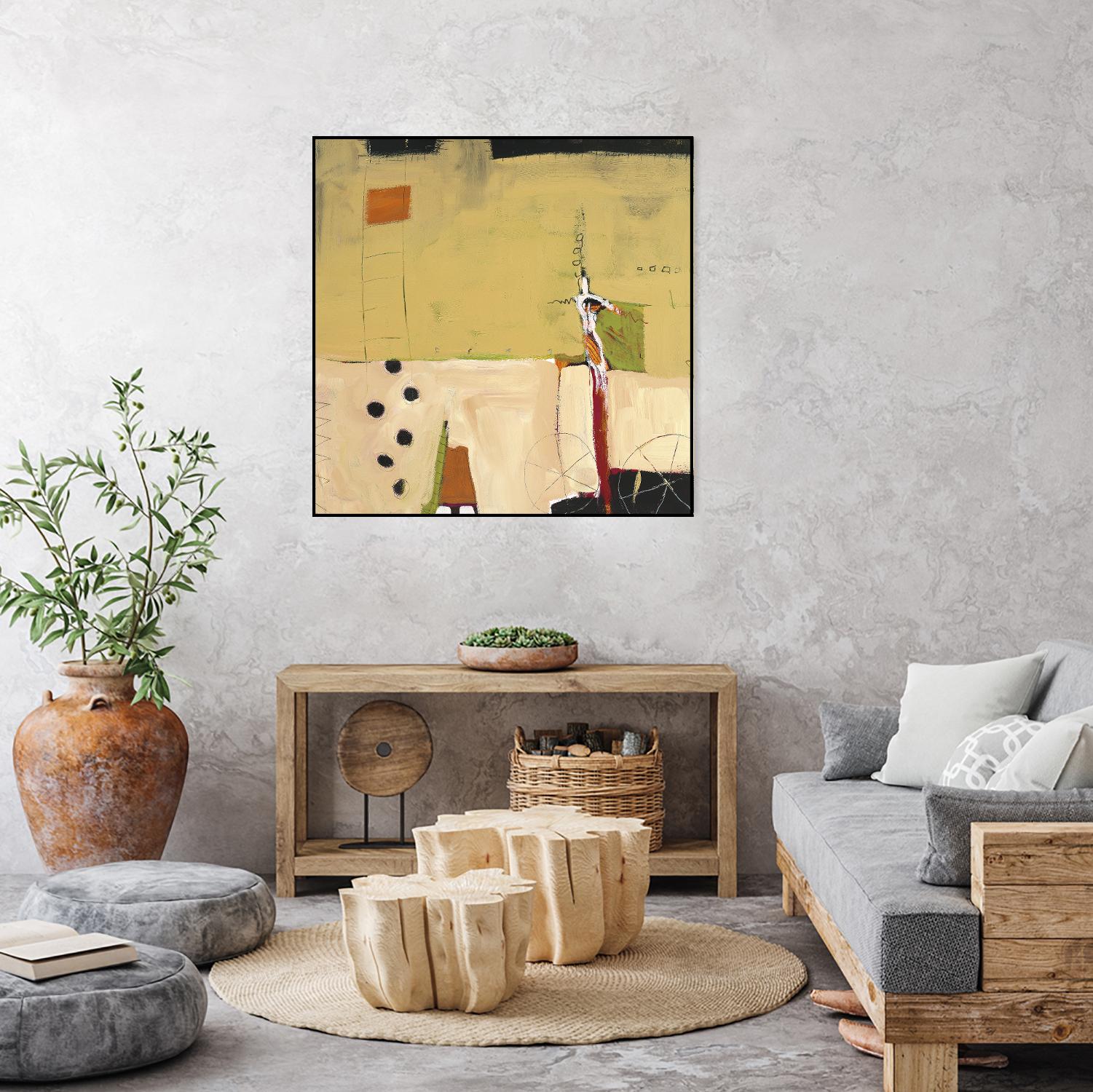 Le Circ II by Mark Pulliam on GIANT ART - yellow abstract