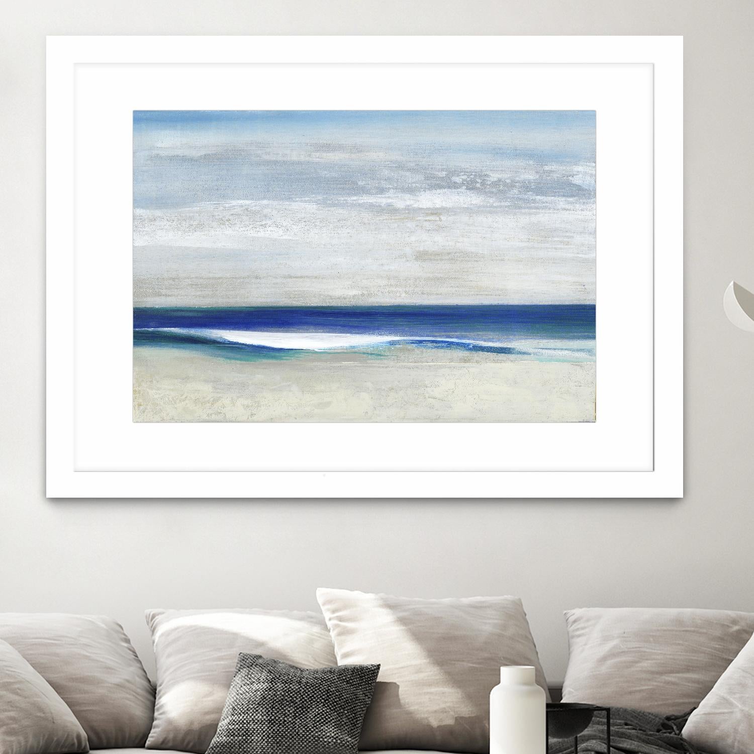 Summers End by Maya Woods on GIANT ART - beige abstract