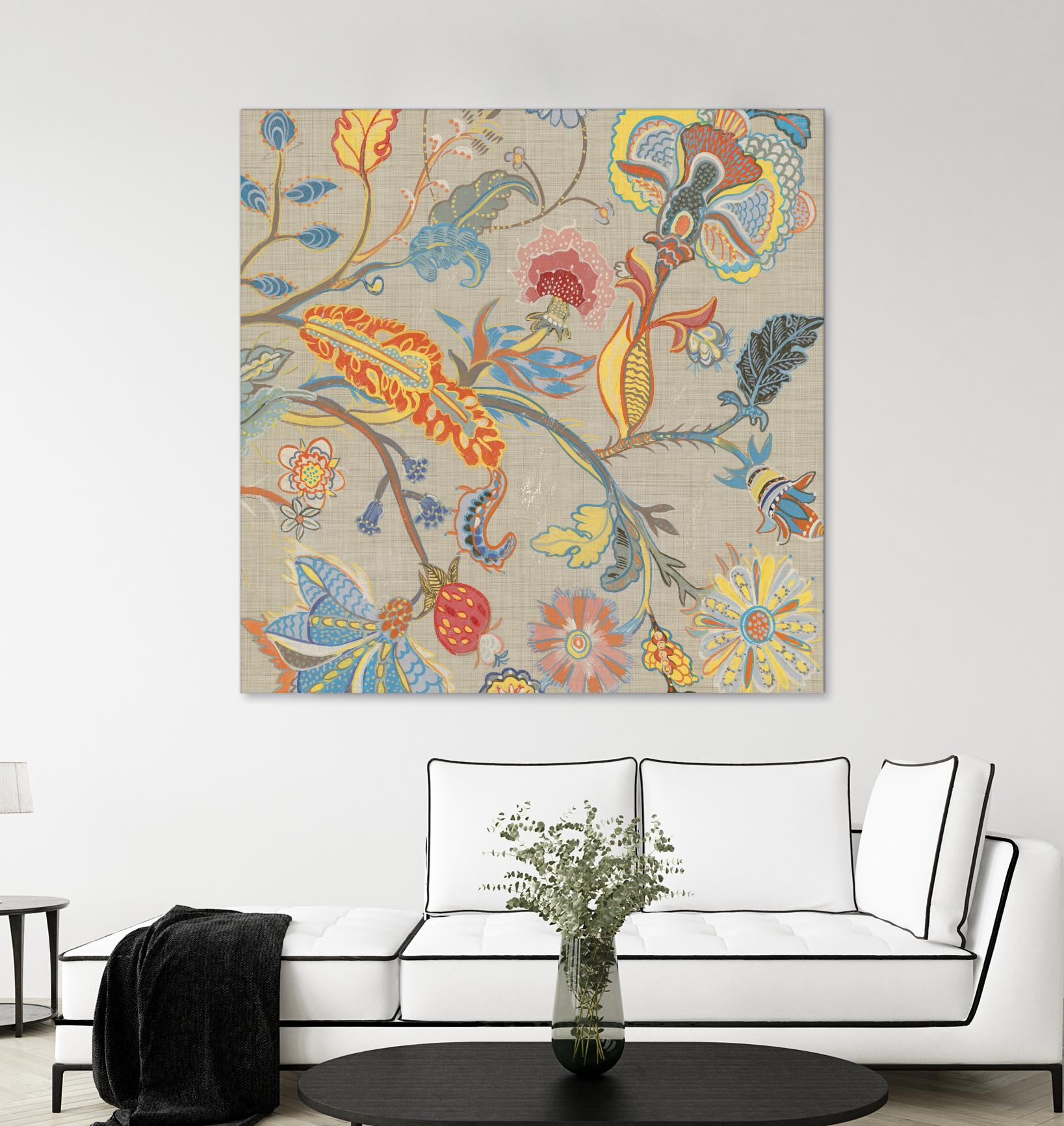 Folklore I by Maya Woods on GIANT ART - red floral