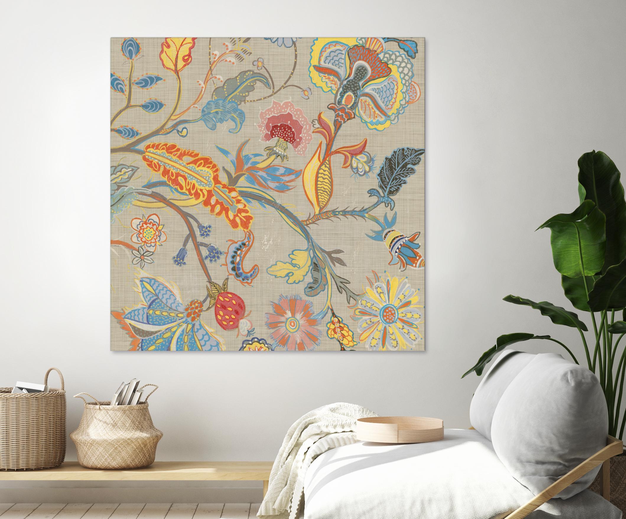 Folklore I by Maya Woods on GIANT ART - red floral