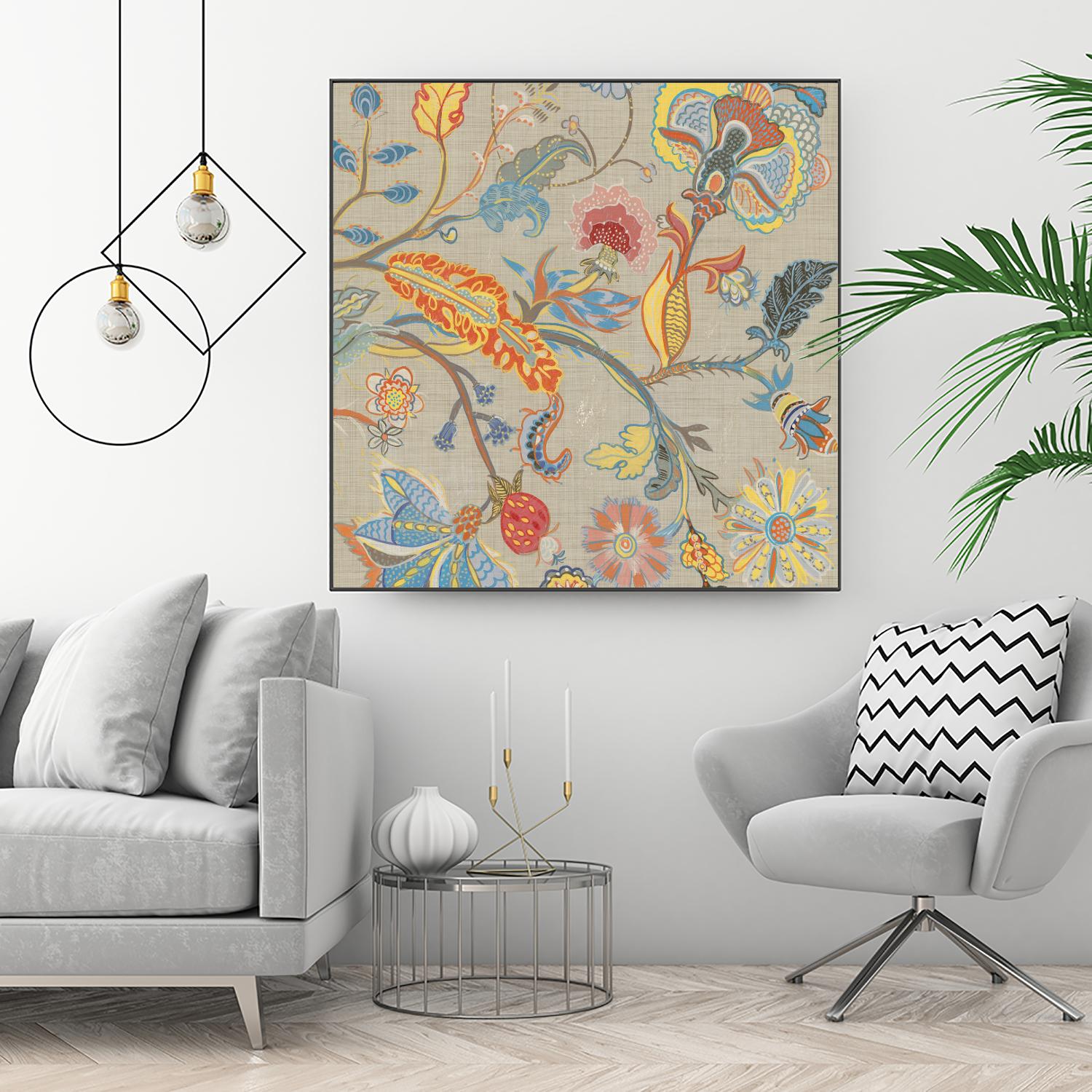 Folklore I by Maya Woods on GIANT ART - red floral
