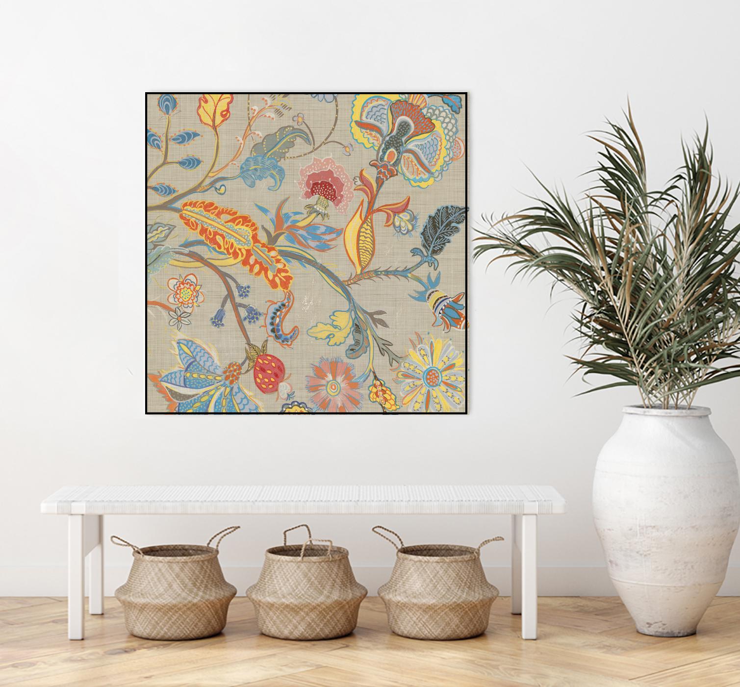 Folklore I by Maya Woods on GIANT ART - red floral