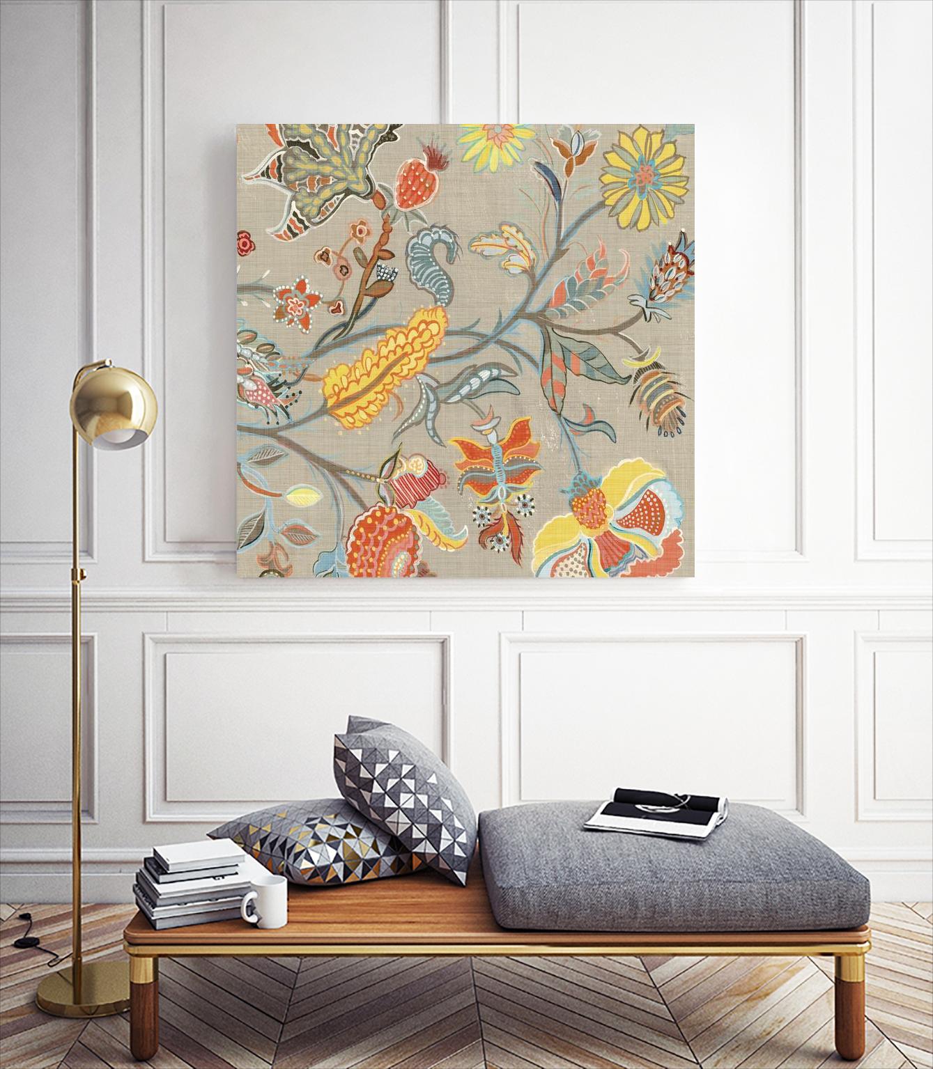 Folklore II by Maya Woods on GIANT ART - yellow floral