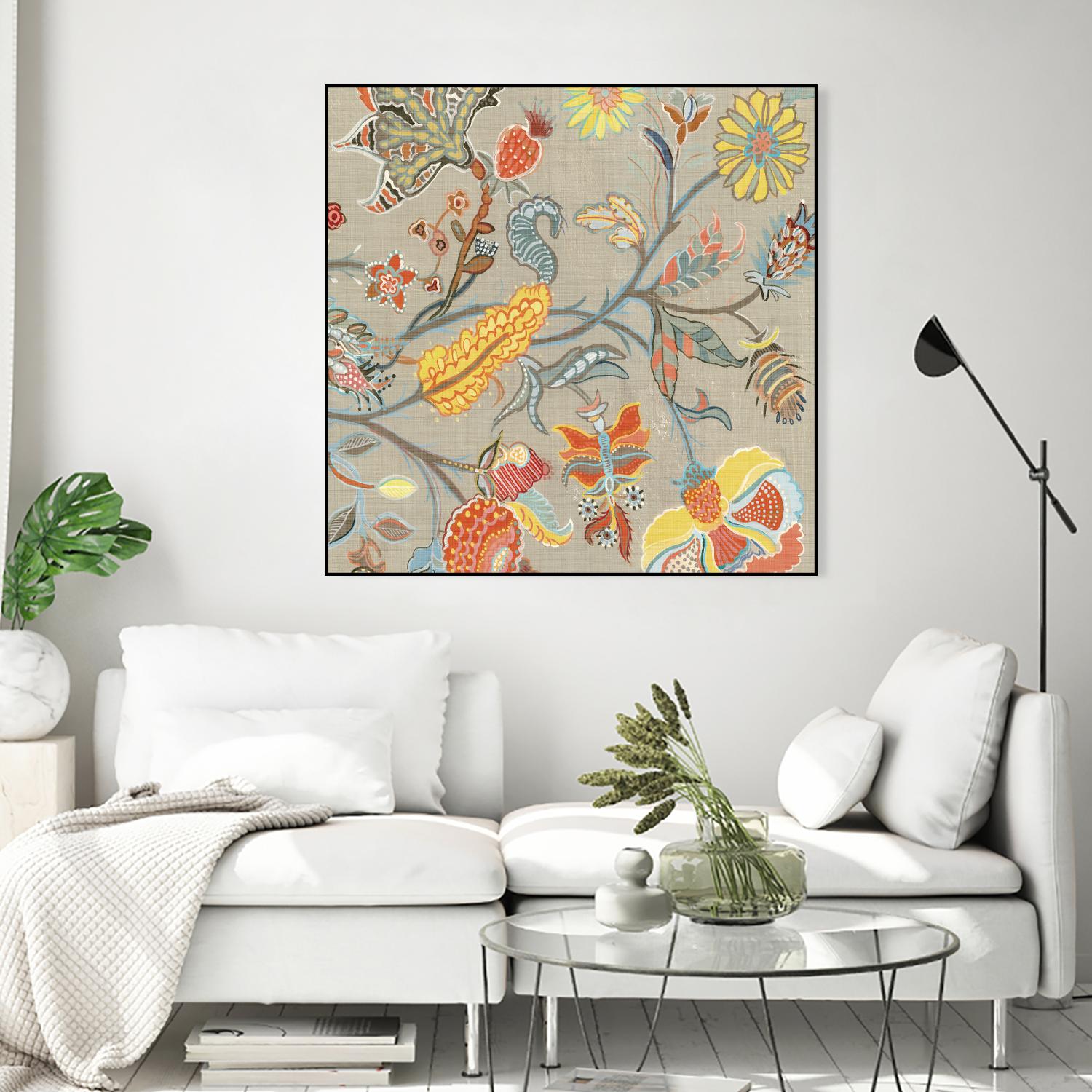 Folklore II by Maya Woods on GIANT ART - yellow floral