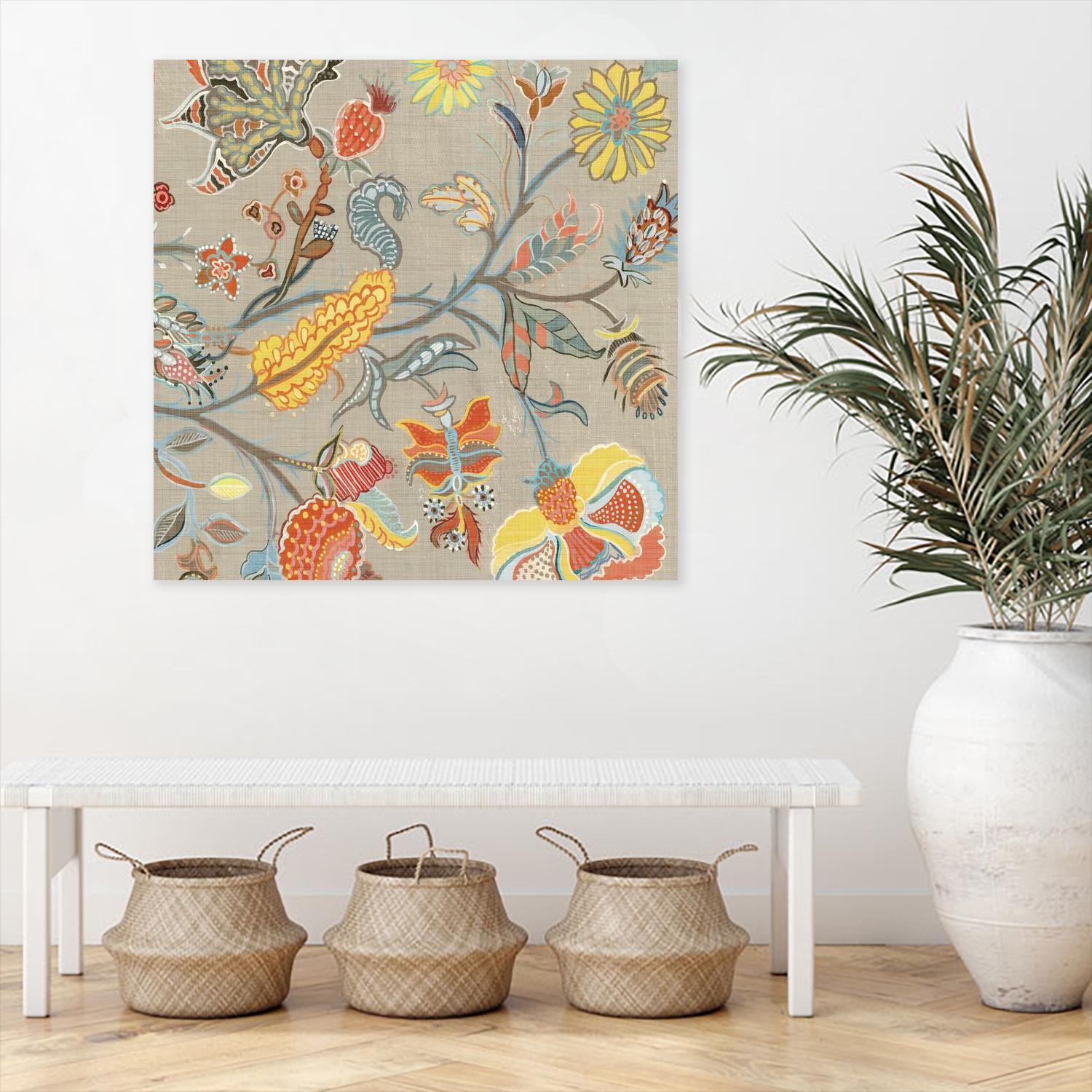 Folklore II by Maya Woods on GIANT ART - yellow floral