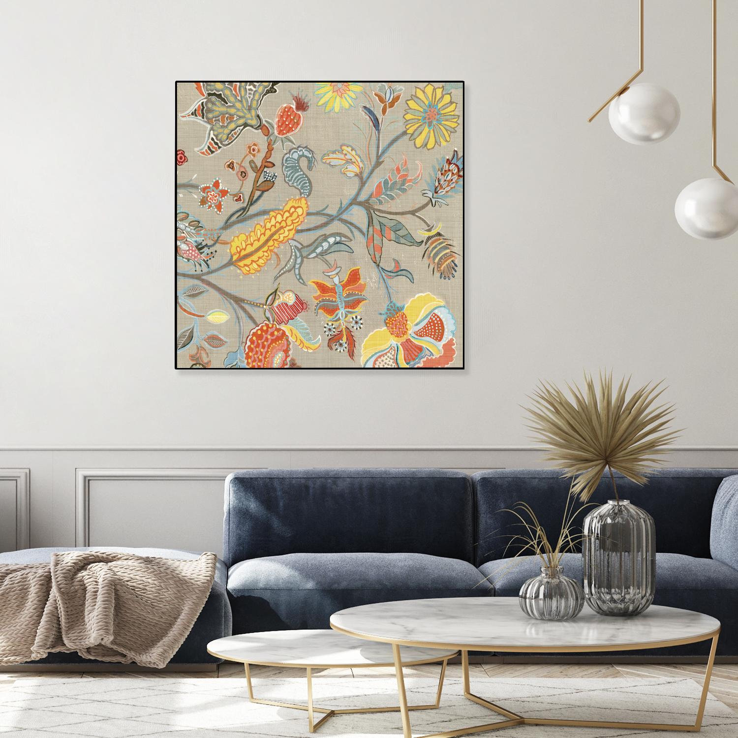 Folklore II by Maya Woods on GIANT ART - yellow floral