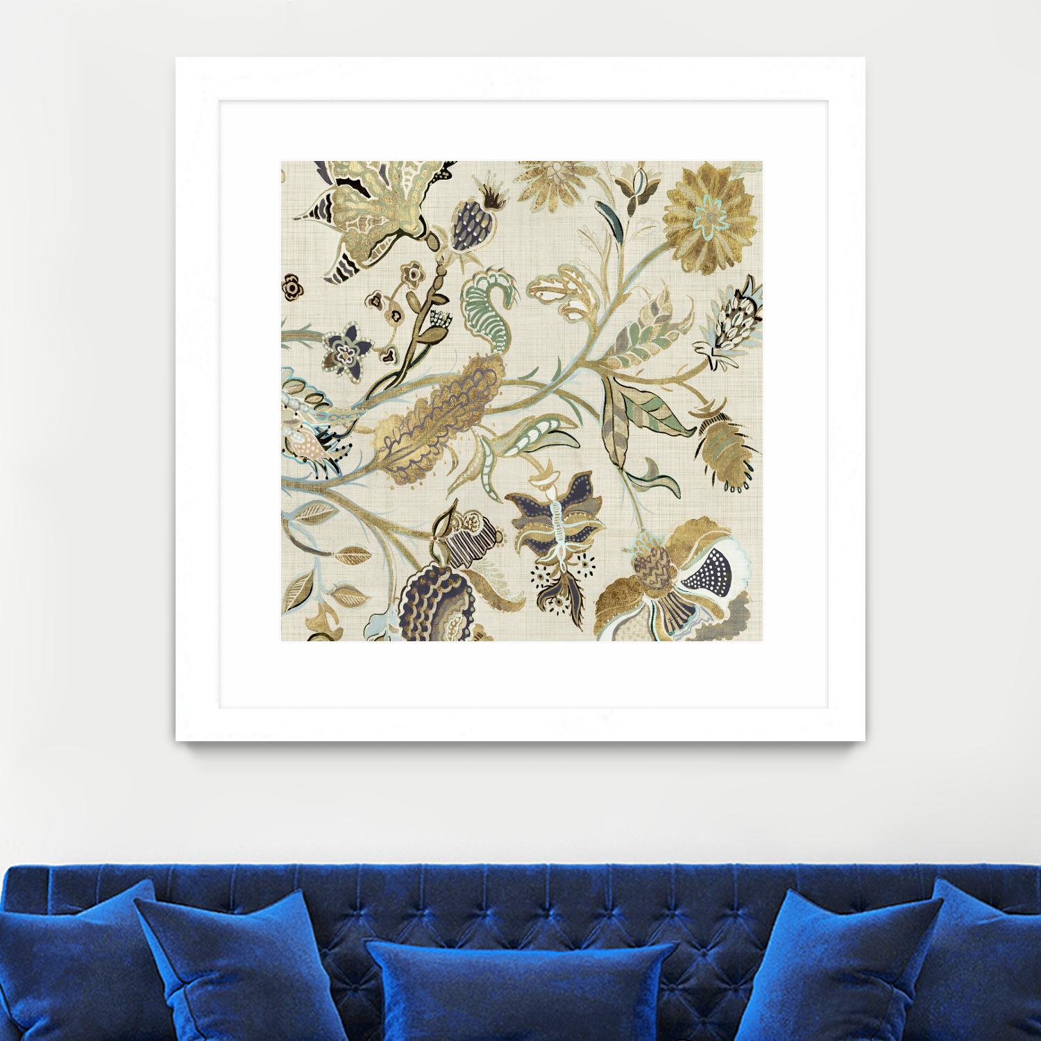 Mythos I by Maya Woods on GIANT ART - brown floral