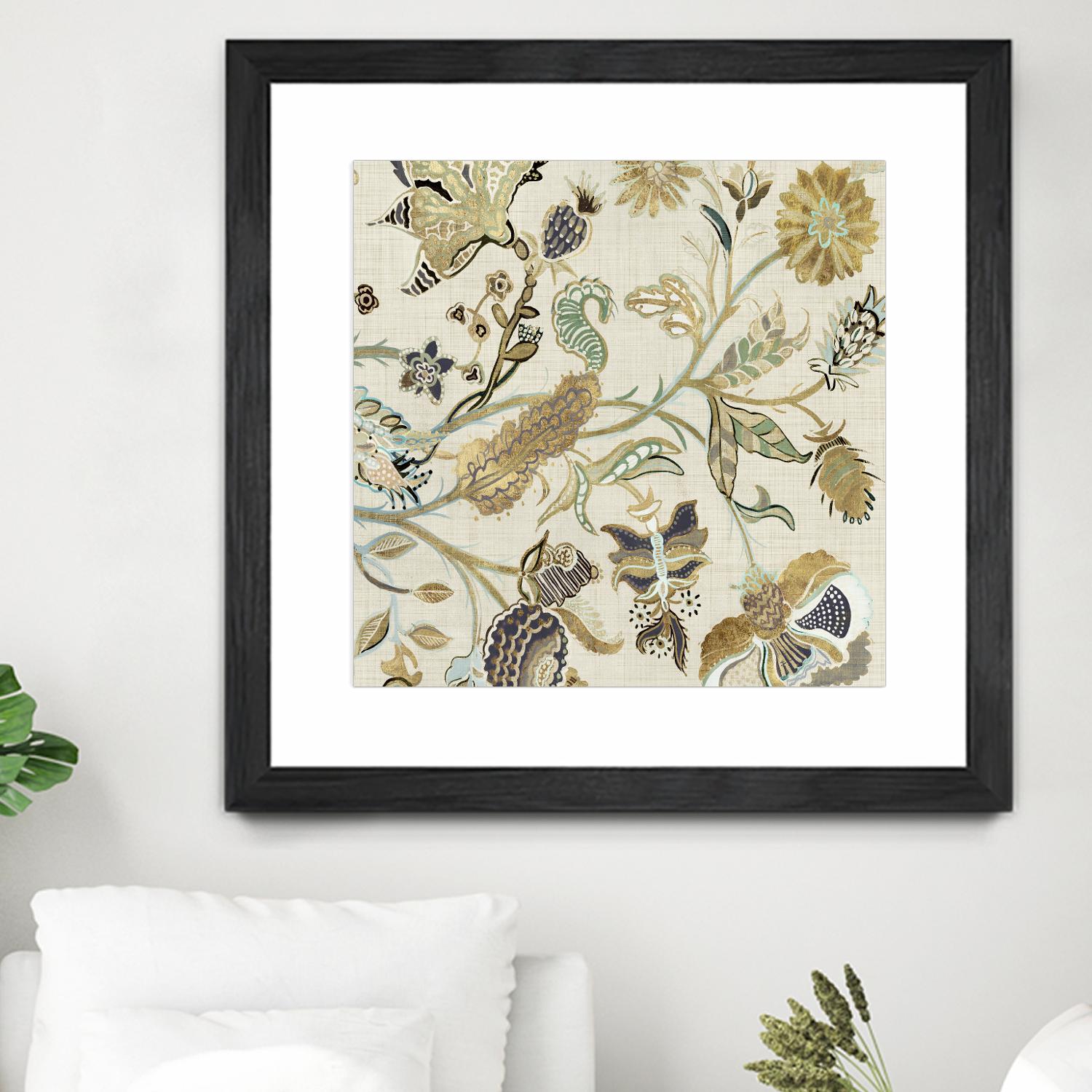 Mythos I by Maya Woods on GIANT ART - brown floral
