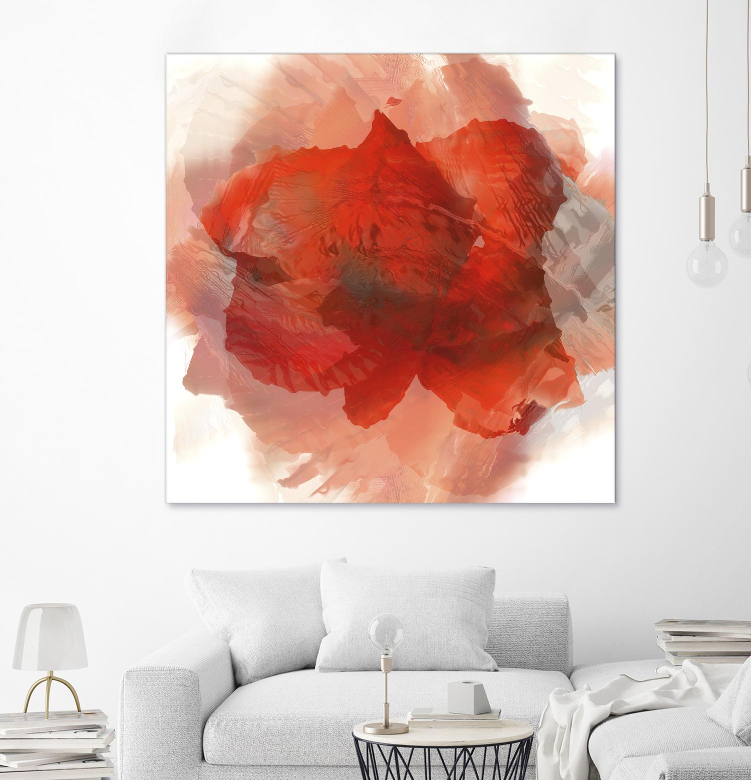 Chasm by Norm Stelfox on GIANT ART - white floral