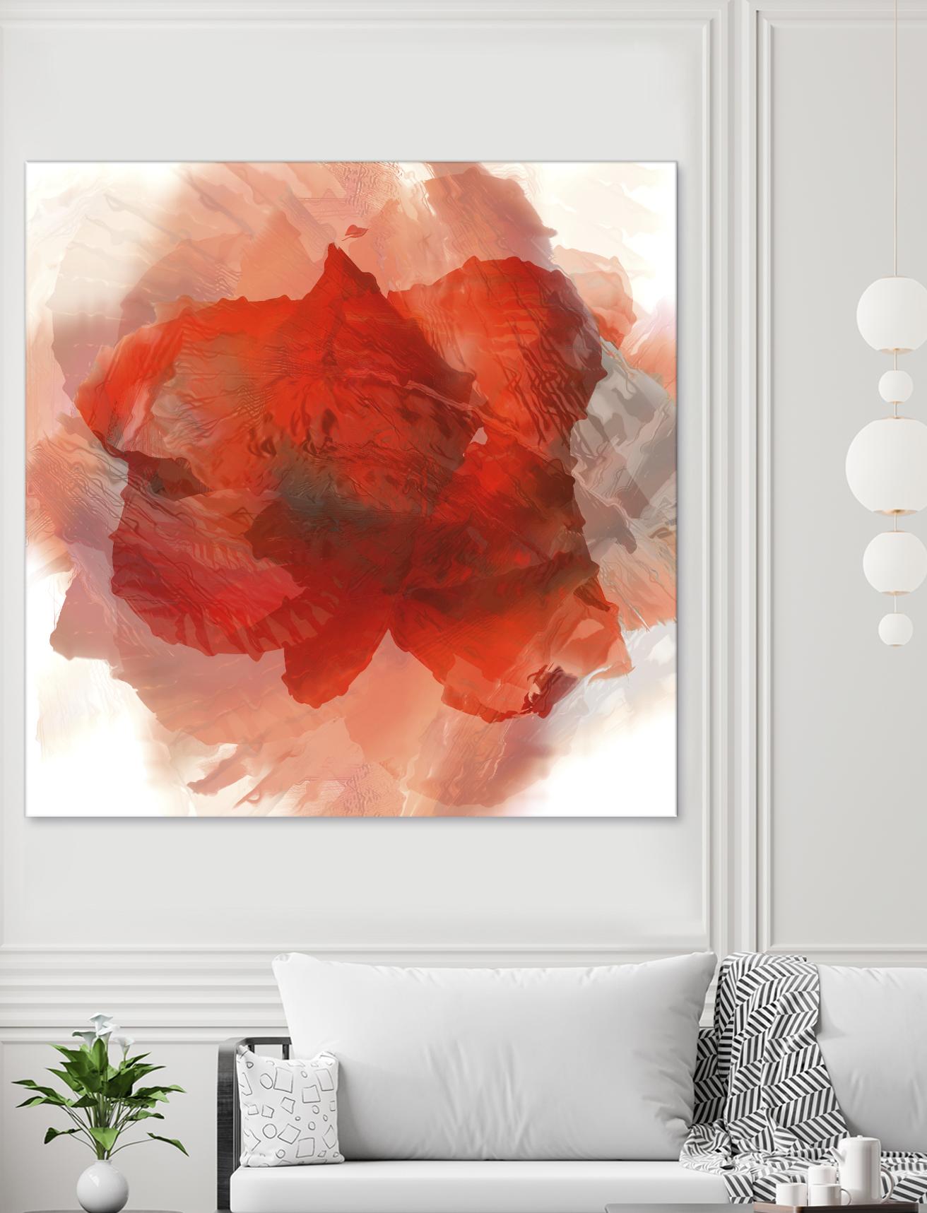 Chasm by Norm Stelfox on GIANT ART - white floral