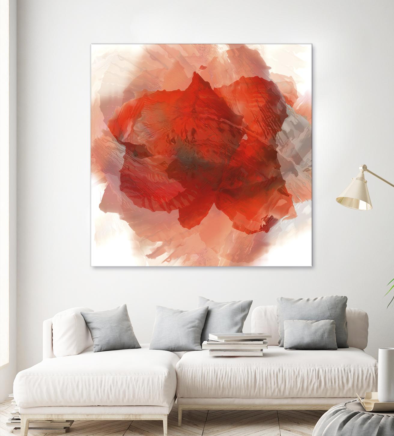 Chasm by Norm Stelfox on GIANT ART - white floral