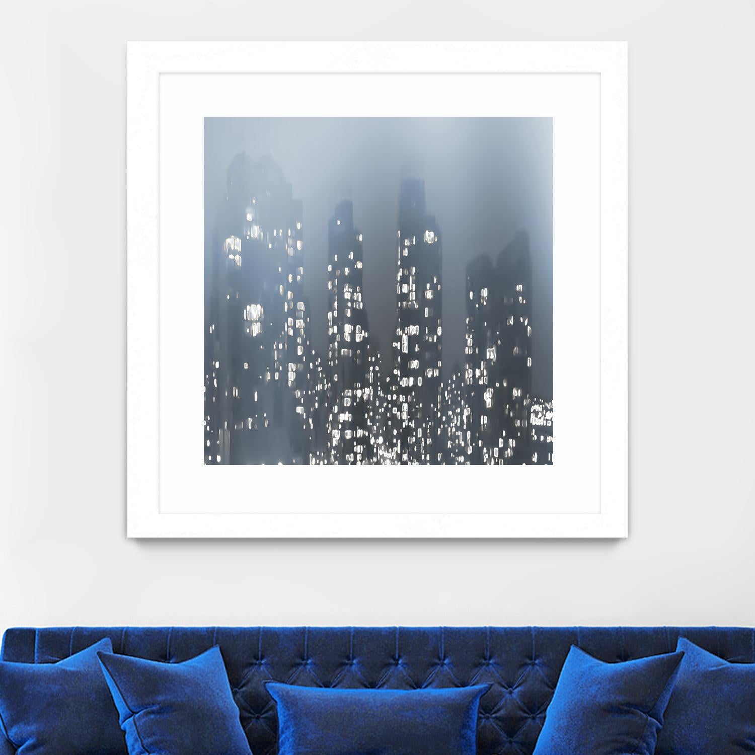 Dark City by Norm Stelfox on GIANT ART - white city scene