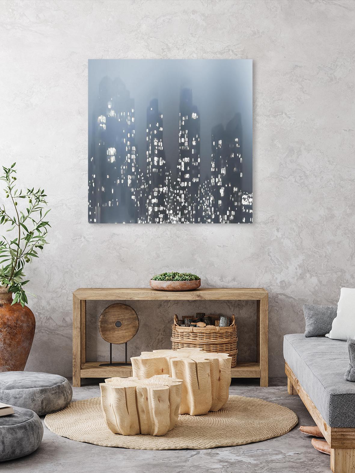 Dark City by Norm Stelfox on GIANT ART - white city scene