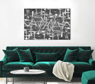 DINNER I by Norm Stelfox on GIANT ART - grey kitchen