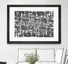 DINNER I by Norm Stelfox on GIANT ART - grey kitchen
