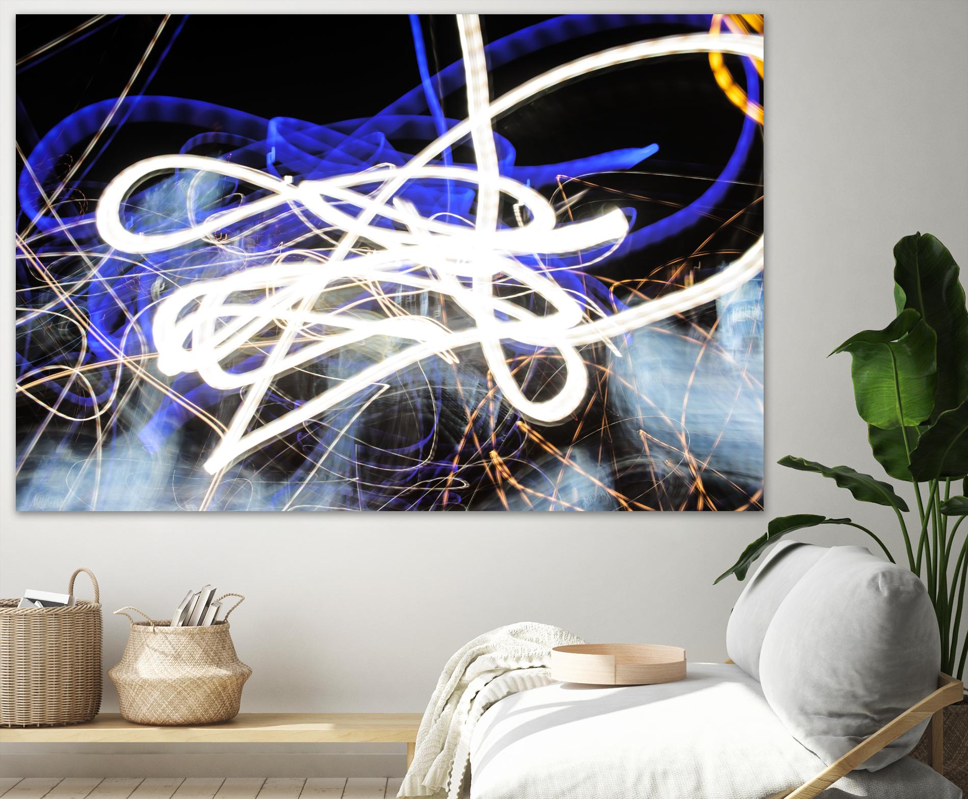 A Light Trails IV by Norm Stelfox on GIANT ART - black abstract