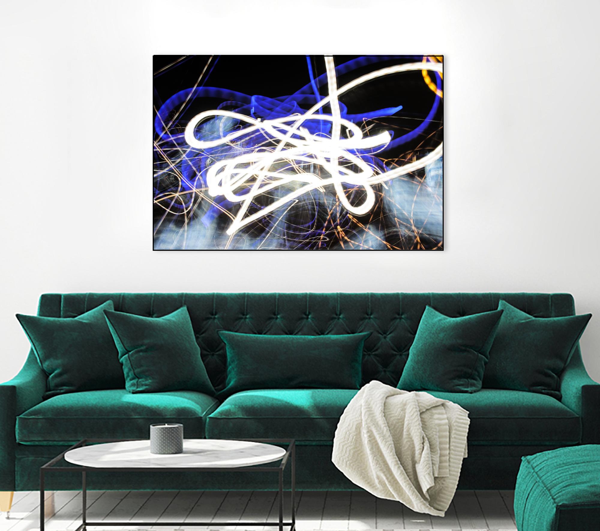 A Light Trails IV by Norm Stelfox on GIANT ART - black abstract