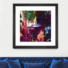 Palm Impressions by Rick Novak on GIANT ART - blue tropical