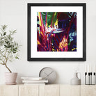Palm Impressions by Rick Novak on GIANT ART - blue tropical
