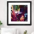 Palm Impressions by Rick Novak on GIANT ART - blue tropical