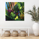 Waters Palm I by Rick Novak on GIANT ART - blue tropical