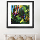 Waters Palm I by Rick Novak on GIANT ART - blue tropical