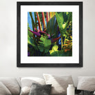 Waters Palm I by Rick Novak on GIANT ART - blue tropical