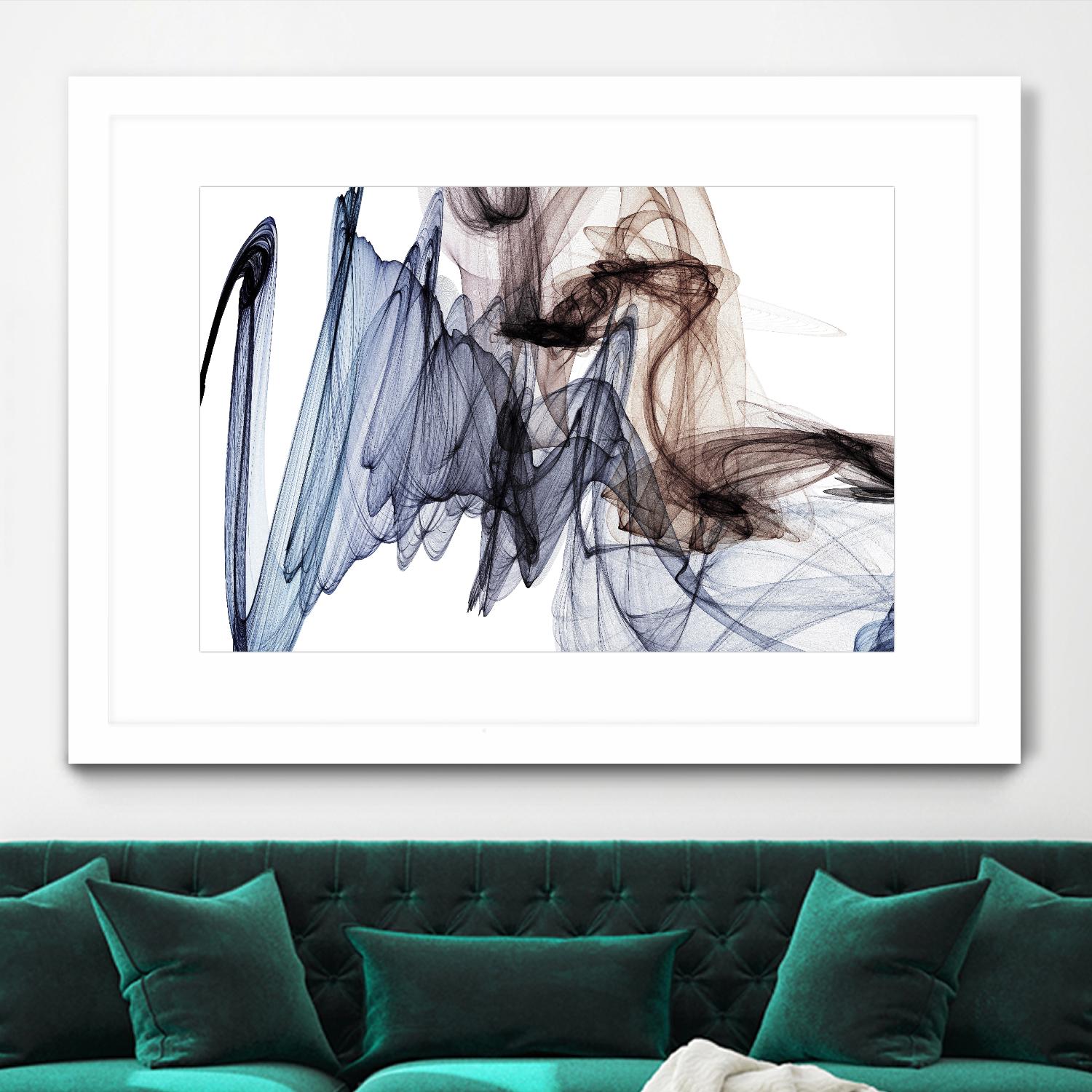 The Invisible World VI by Irena Orlov on GIANT ART - blue abstract