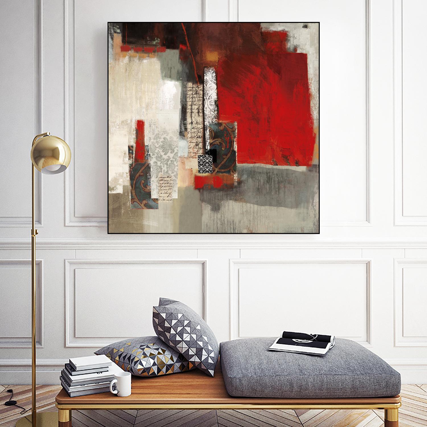 Crimson Tide by PI Studio on GIANT ART - beige abstract