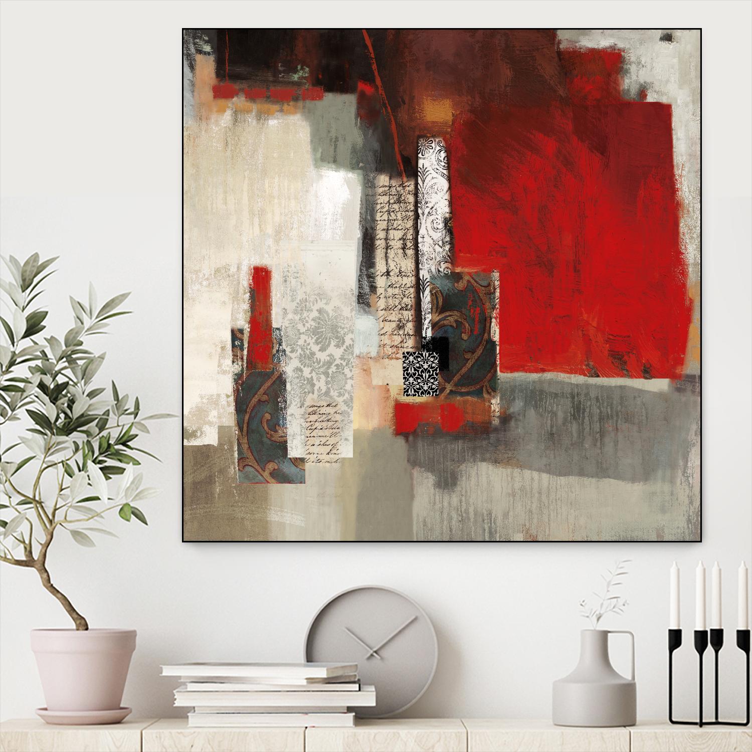 Crimson Tide by PI Studio on GIANT ART - beige abstract