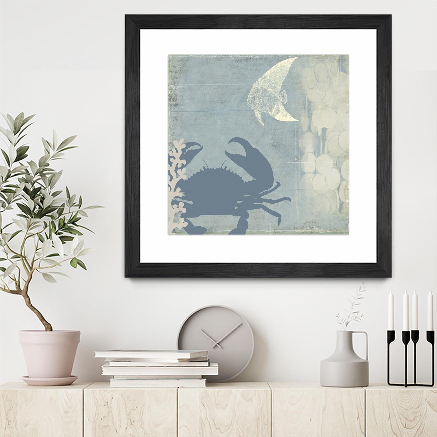 Ocean Life II by PI Studio on GIANT ART - beige nautical