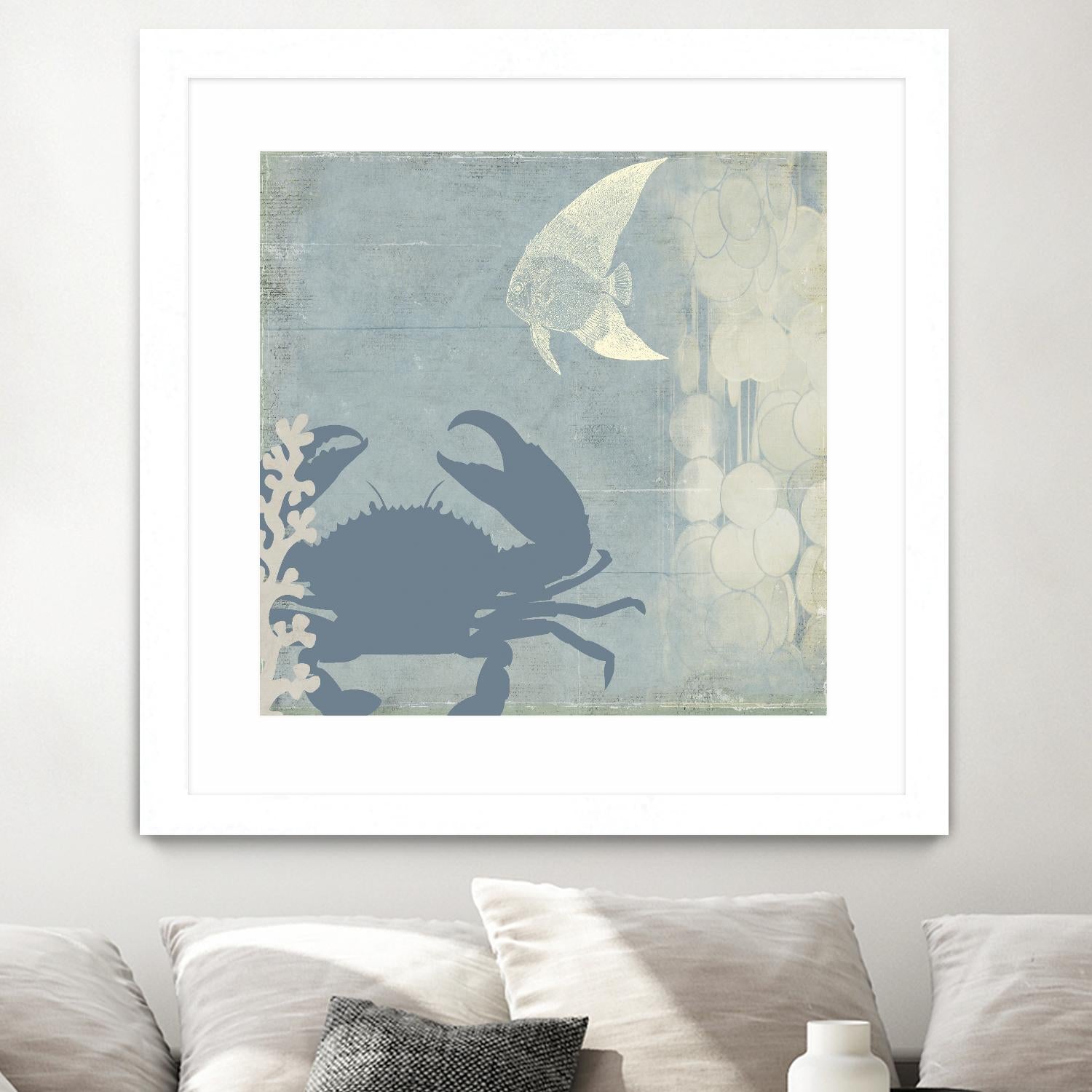 Ocean Life II by PI Studio on GIANT ART - beige nautical