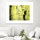 Vert Lime by PI Studio on GIANT ART - black abstract