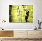 Vert Lime by PI Studio on GIANT ART - black abstract