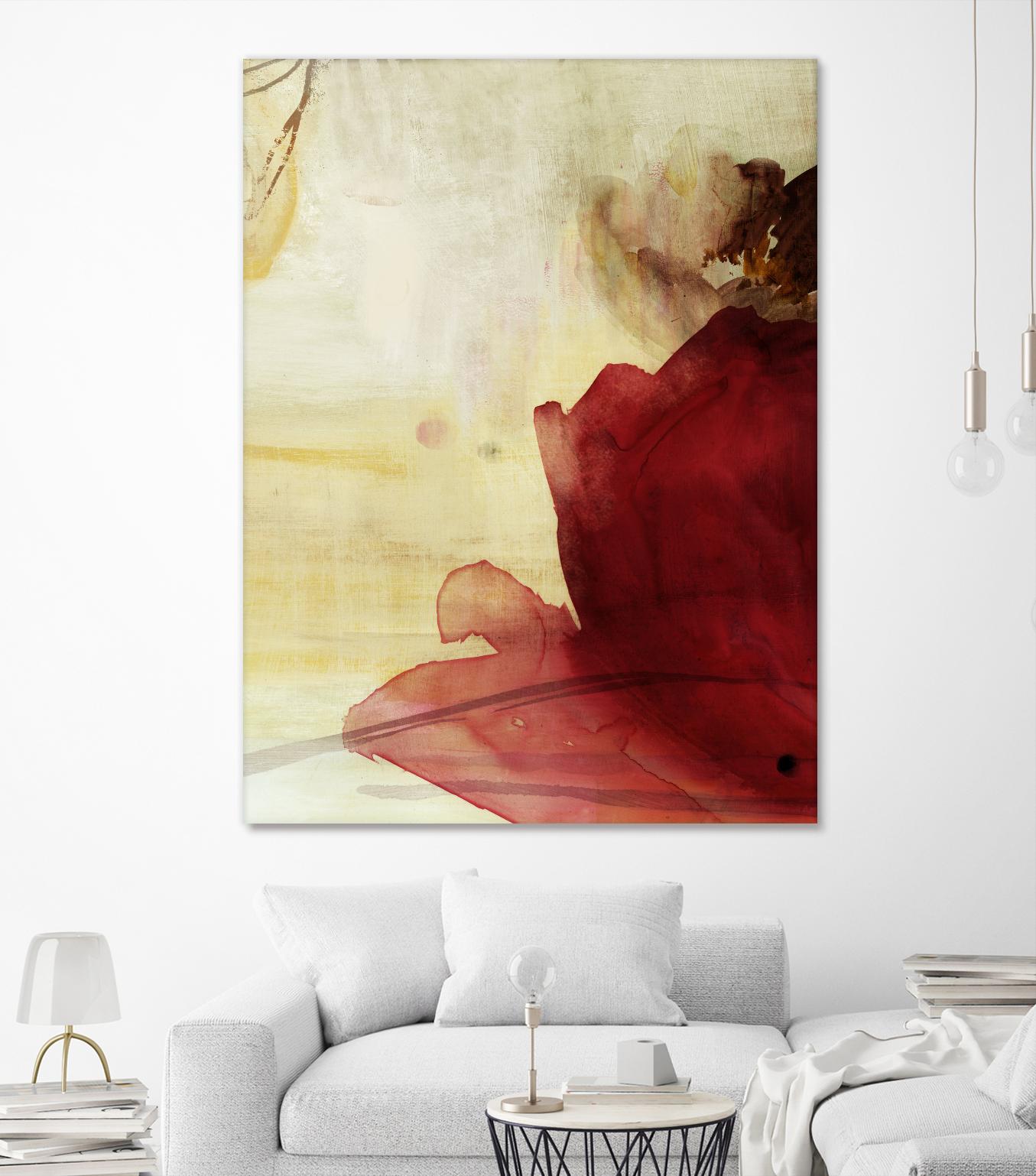 Georgia I by PI Studio on GIANT ART - red floral