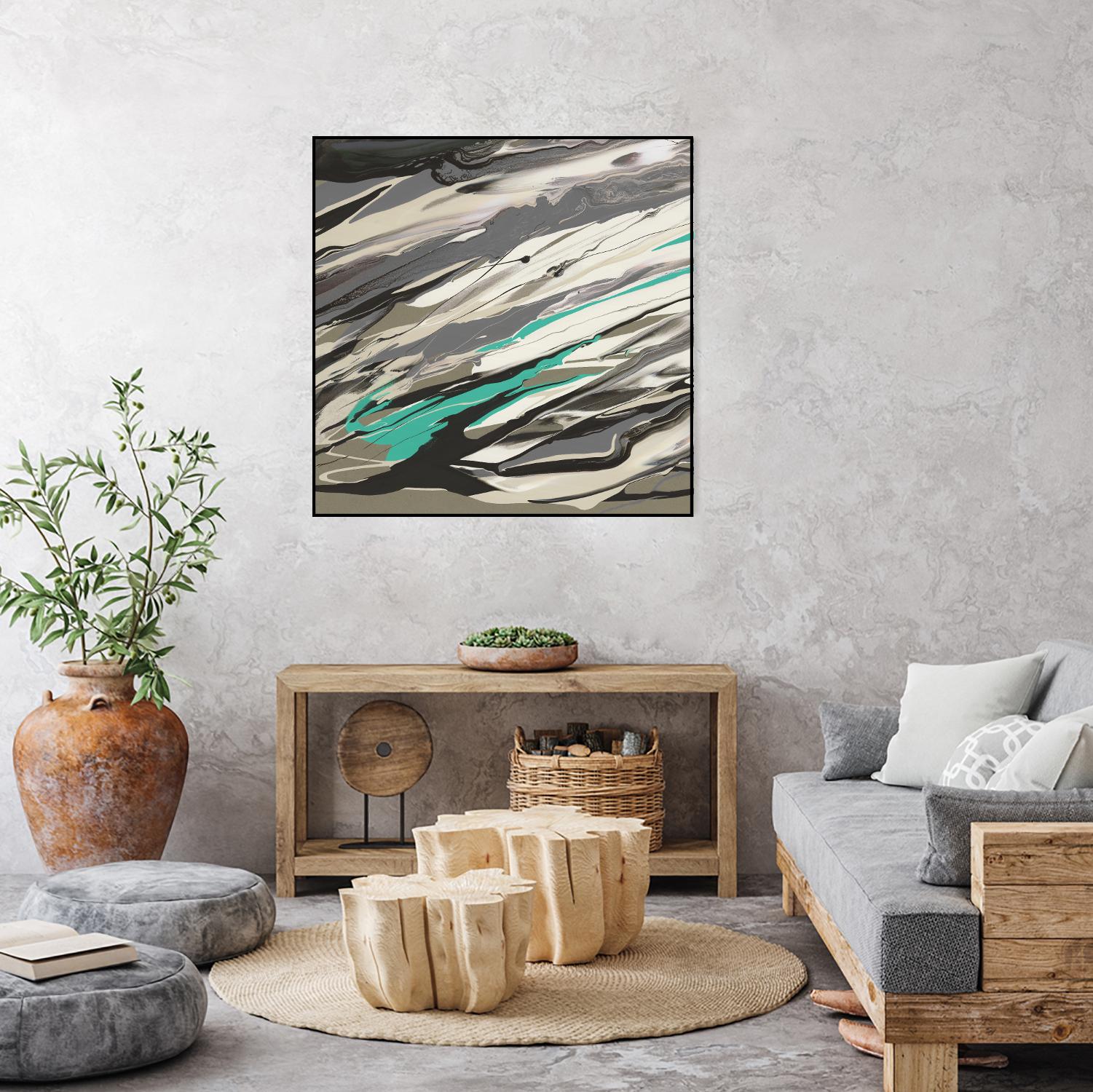 Marble Dust I by PI Studio on GIANT ART - grey abstract