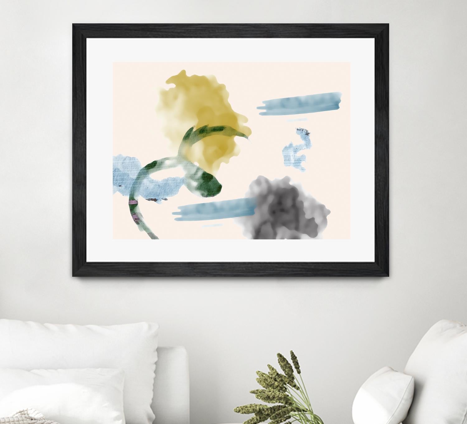 Your Smile I by PI Studio on GIANT ART - blue abstract