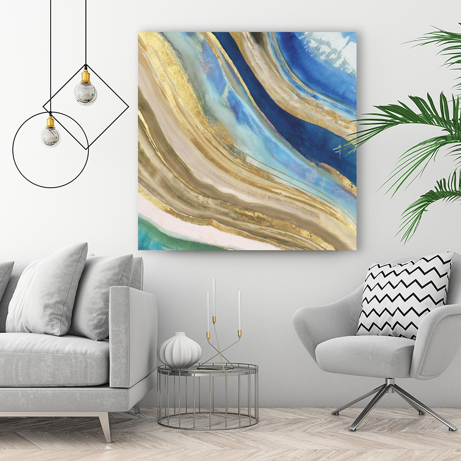 Agate II by PI Studio on GIANT ART - blue abstract