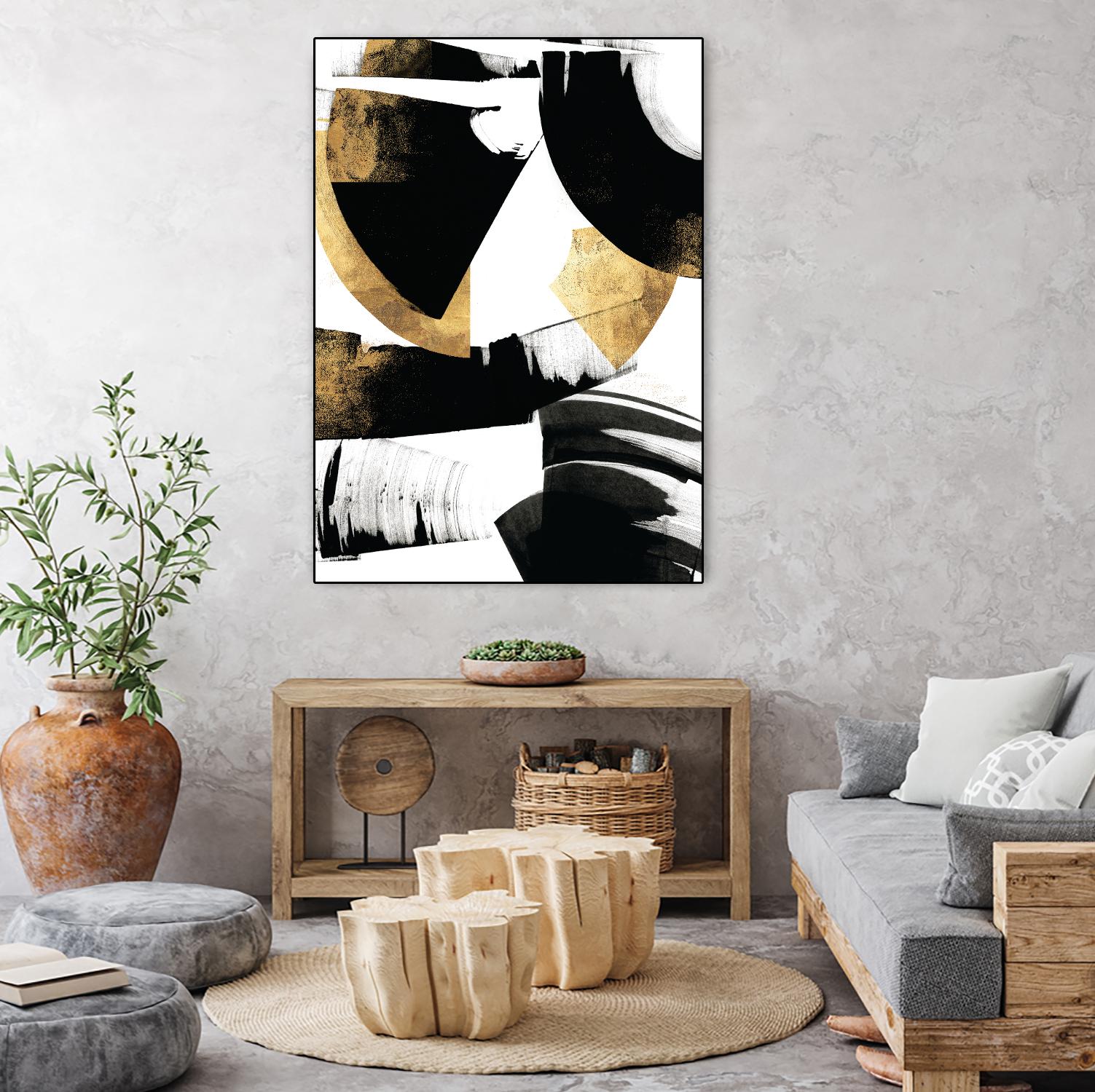 Art Deco II by PI Galerie on GIANT ART - gold abstract