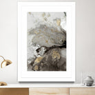 Ocean Splash I Grey Version by PI Studio on GIANT ART - brown abstract
