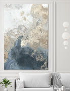 Ocean Splash II Indigo Version by PI Studio on GIANT ART - gold abstract
