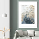 Ocean Splash II Indigo Version by PI Studio on GIANT ART - gold abstract