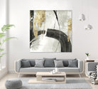 Black Ink I Gold Version by PI Studio on GIANT ART - black abstract